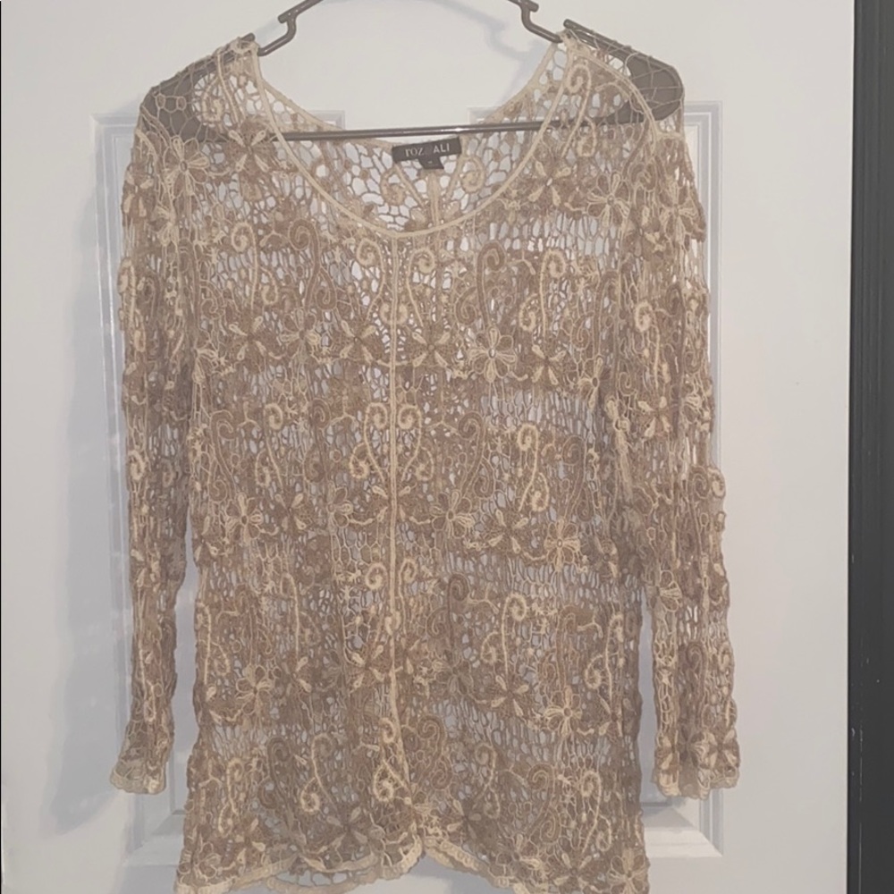 lace cover up top ッ